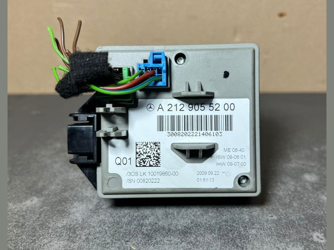 08-12 Mercedes W212 E-Class Ignition Switch Module Unit W/key A212 9055200 OEM