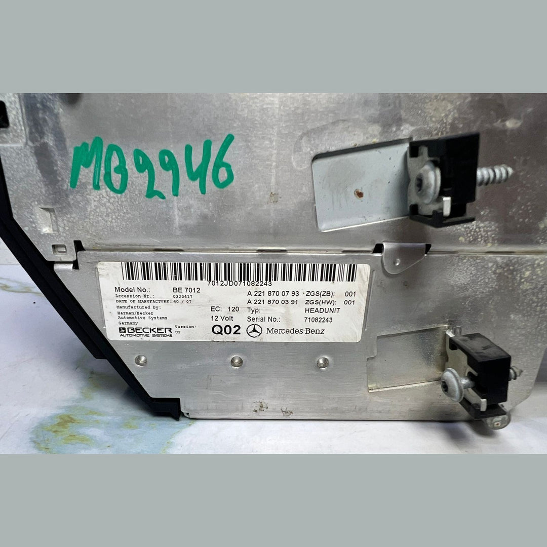 07–2013 Mercedes W221 S-Class Radio Audio Head Unit CD Player A221 8700793 OEM