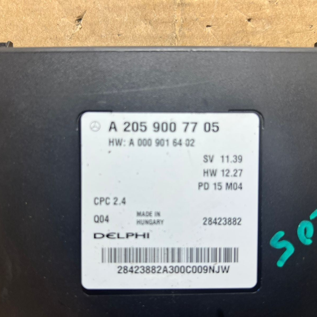 14–20 Mercedes W205 C-Class Transmission Control Module TCM/TCU A205 9007705 OEM