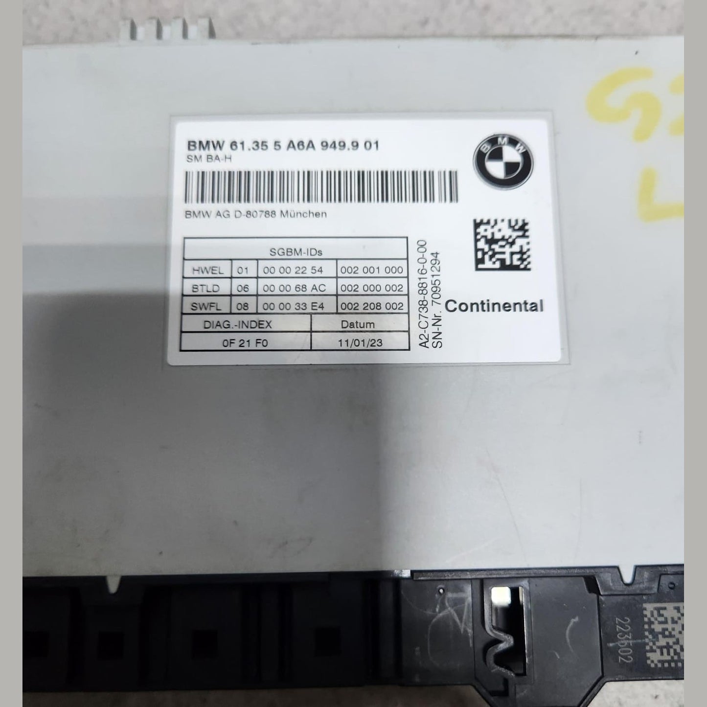 2020-2024 BMW M240i Front Seat Control Module 5A6A949  M240i X3 G01 iX and M3