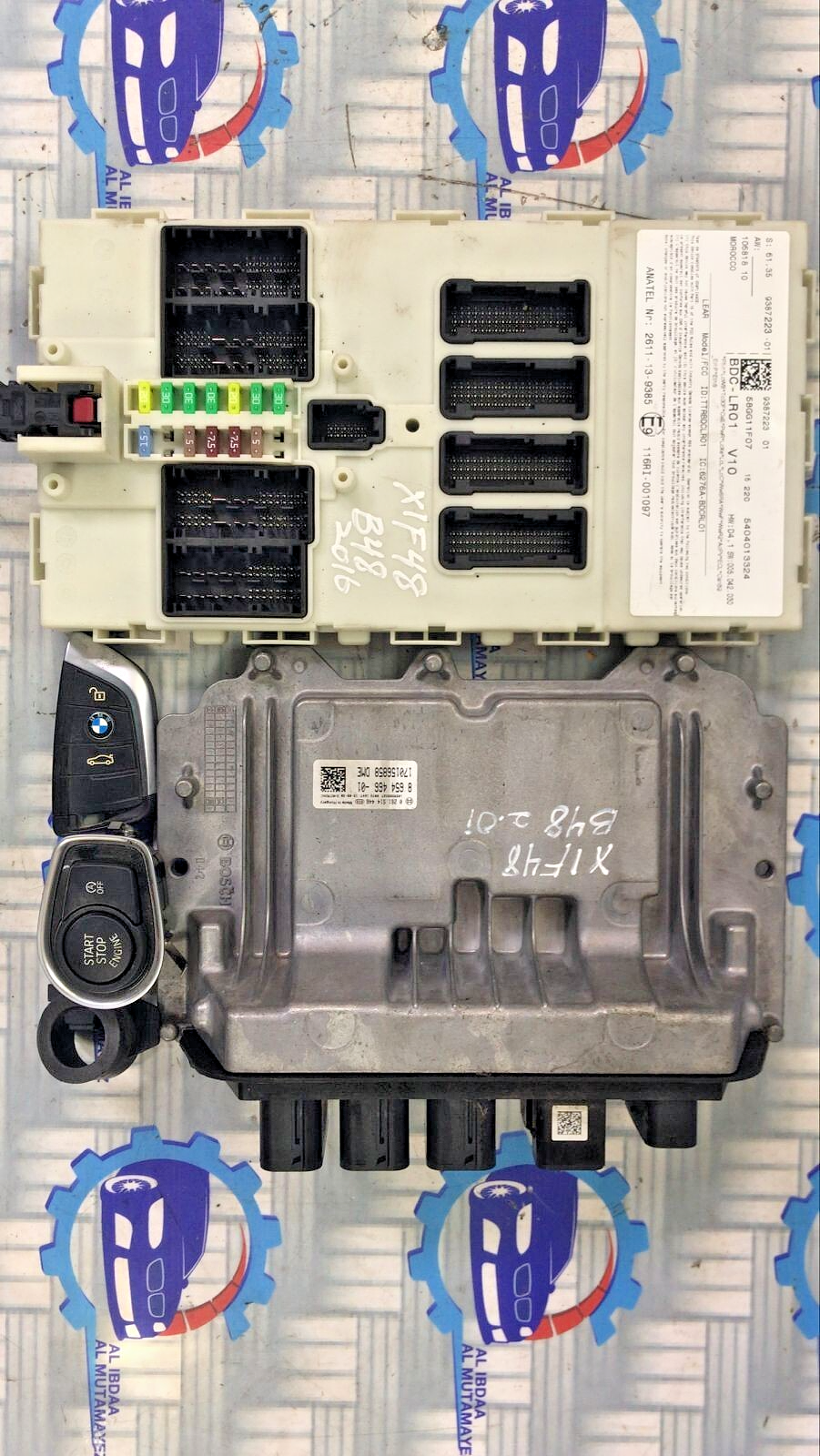 OEM BMW X1 F48 B48 2.0i 2016 ENGINE CONTROL UNIT ECU SET 8654466 BOSCH
