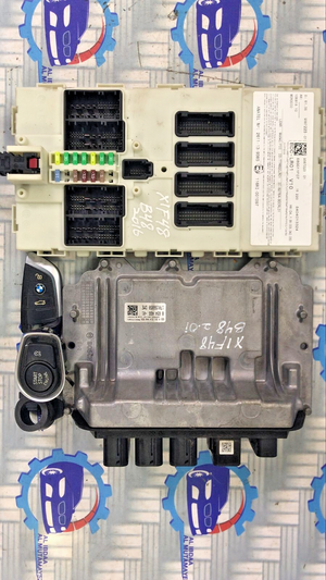 OEM BMW X1 F48 B48 2.0i 2016 ENGINE CONTROL UNIT ECU SET 8654466 BOSCH