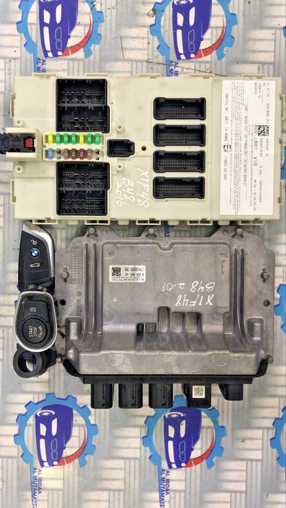OEM BMW X1 F48 B48 2.0i 2016 ENGINE CONTROL UNIT ECU SET 8654466 BOSCH