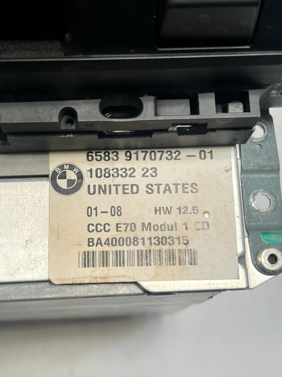 2007-10 BMW X5 E70 X6 E71 Navigation System Cd Player Sat Head Unit 9170732 OEM