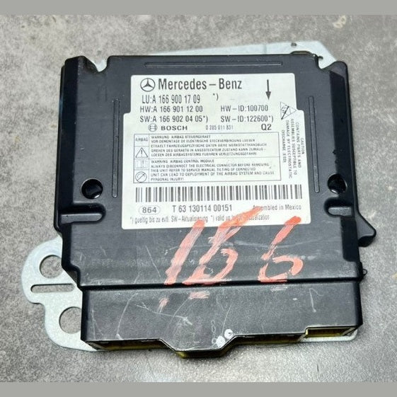 2013–2016 Mercedes-Benz W166 GL-Class SRS Control Module Unit A166 9001709 OEM