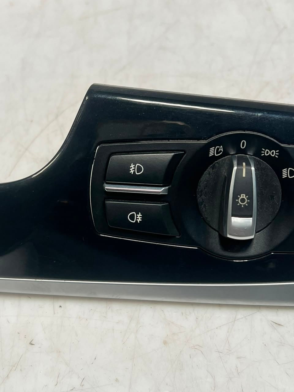 BMW 5 Series F10 F11 Headlight Switch Panel Trim Driver Glossy 9166928 OEM