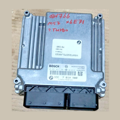 BMW X6 E71 M57 D5 TWIN TURBO M57N2 DIESEL Engine CONTROL ECU DDE 7810980 2011