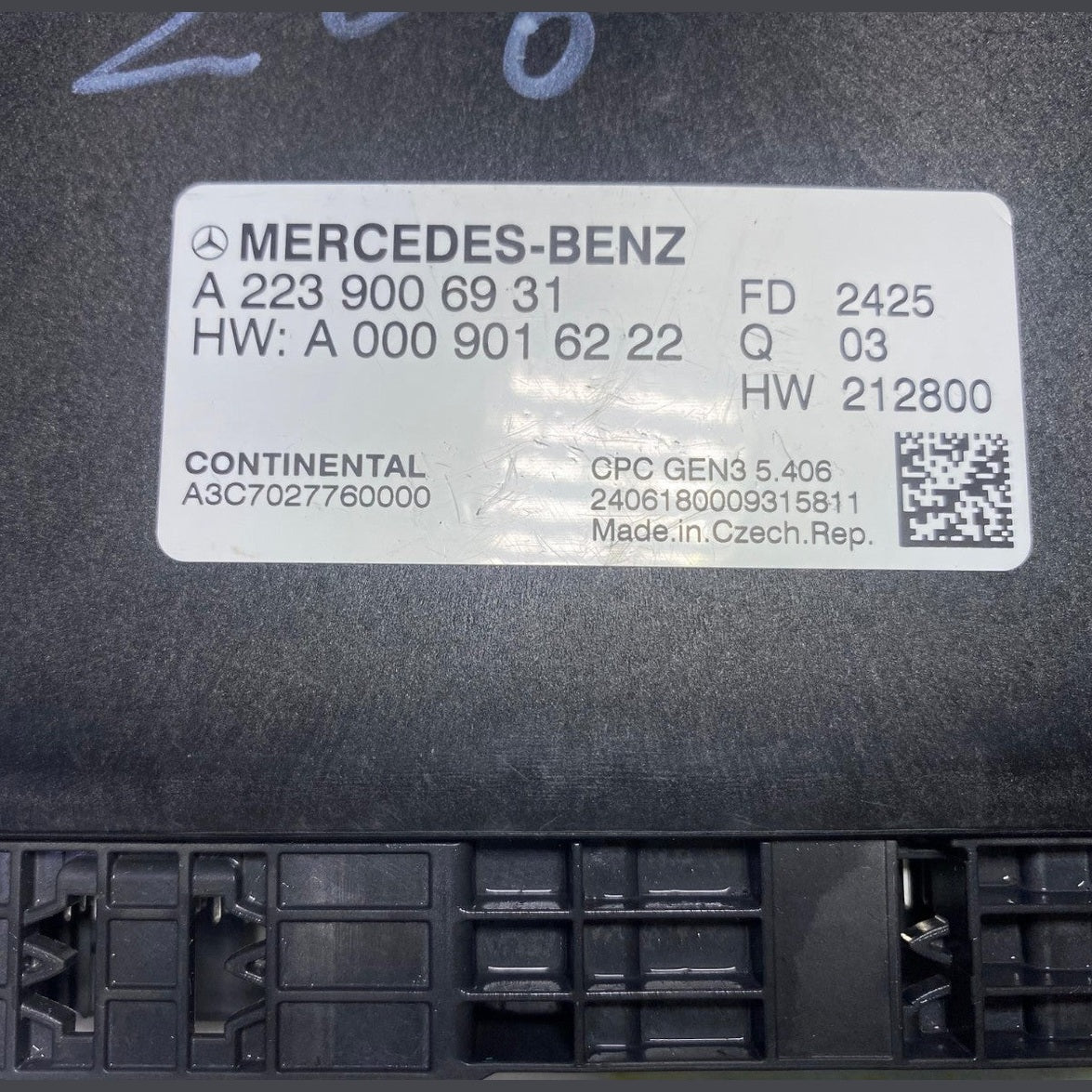 20–25 Mercedes W206 C-Class Transmission Control Module TCM/TCU A223 9006931 OEM