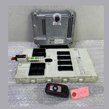 OEM BMW F20 F30 N47 ENGINE CONTROL UNIT DDE ECU SET 8574094 BOSCH
