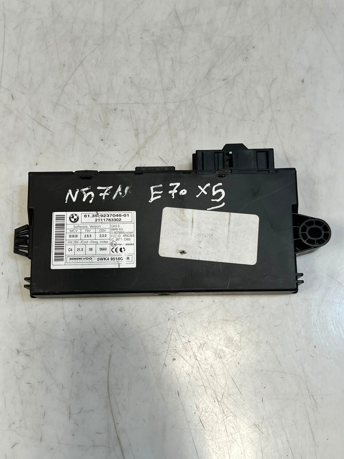 2011 BMW 328i 3 Series E92 E93 X5 X1 E70 N47N CAS3 C4 Control Module 9237046 OEM