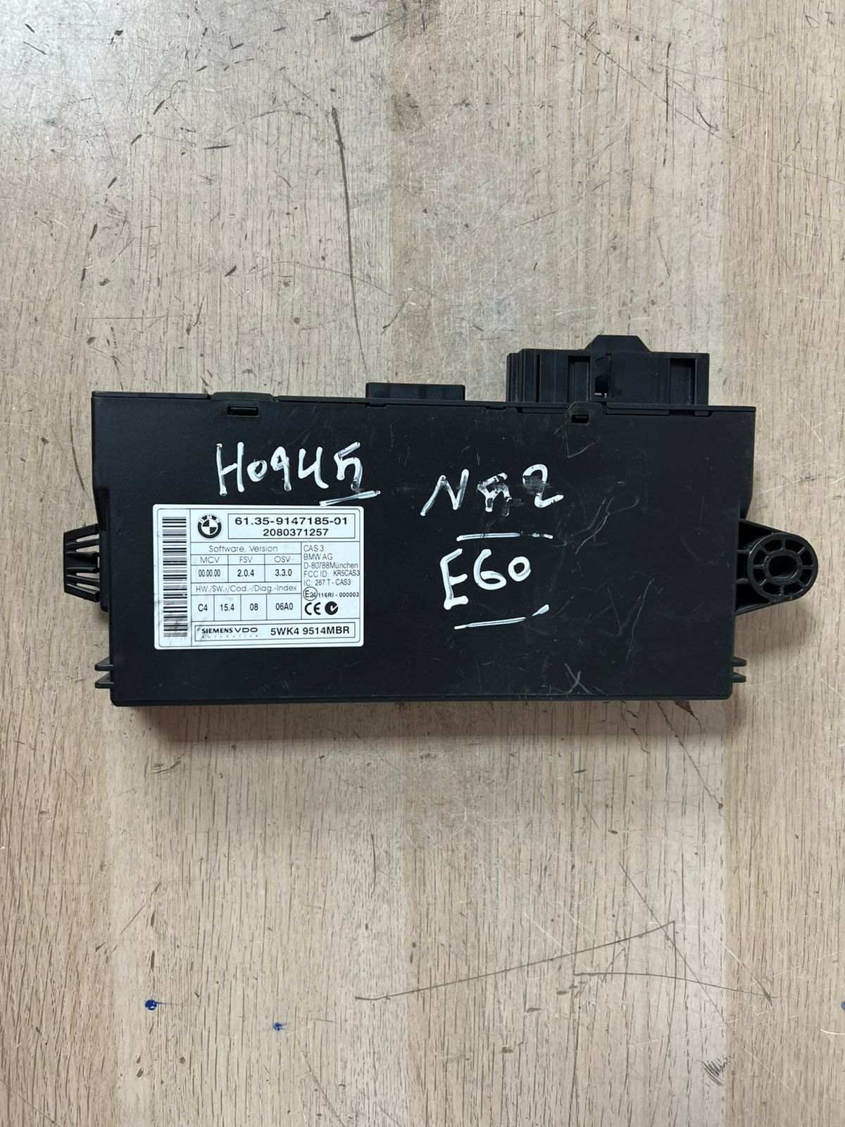 2007-2010 BMW X5 N52 E60 Engine Control Module BCM + CAS3 + 1 KEY  7583468