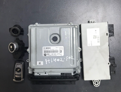 BMW 730Ld F02 2011 N57 ENGINE CONTROL COMPUTER ECU UNIT SET DDE 8515073