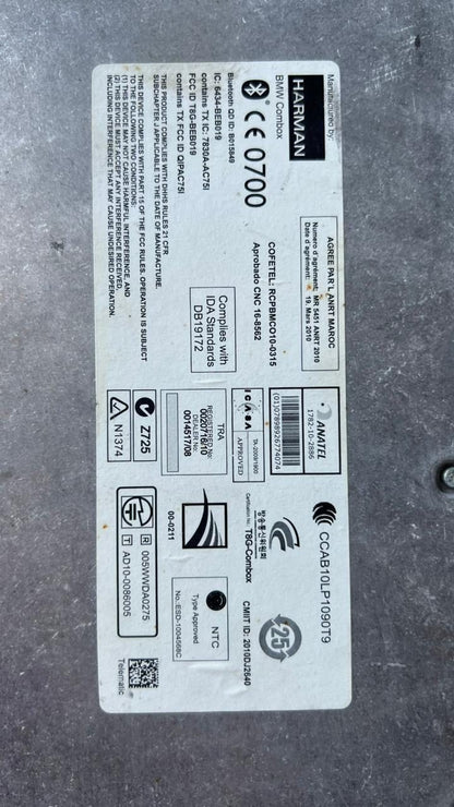 2012-16 BMW 328i Bluetooth Com box Telematic Control Module 9257153 3' 320 335