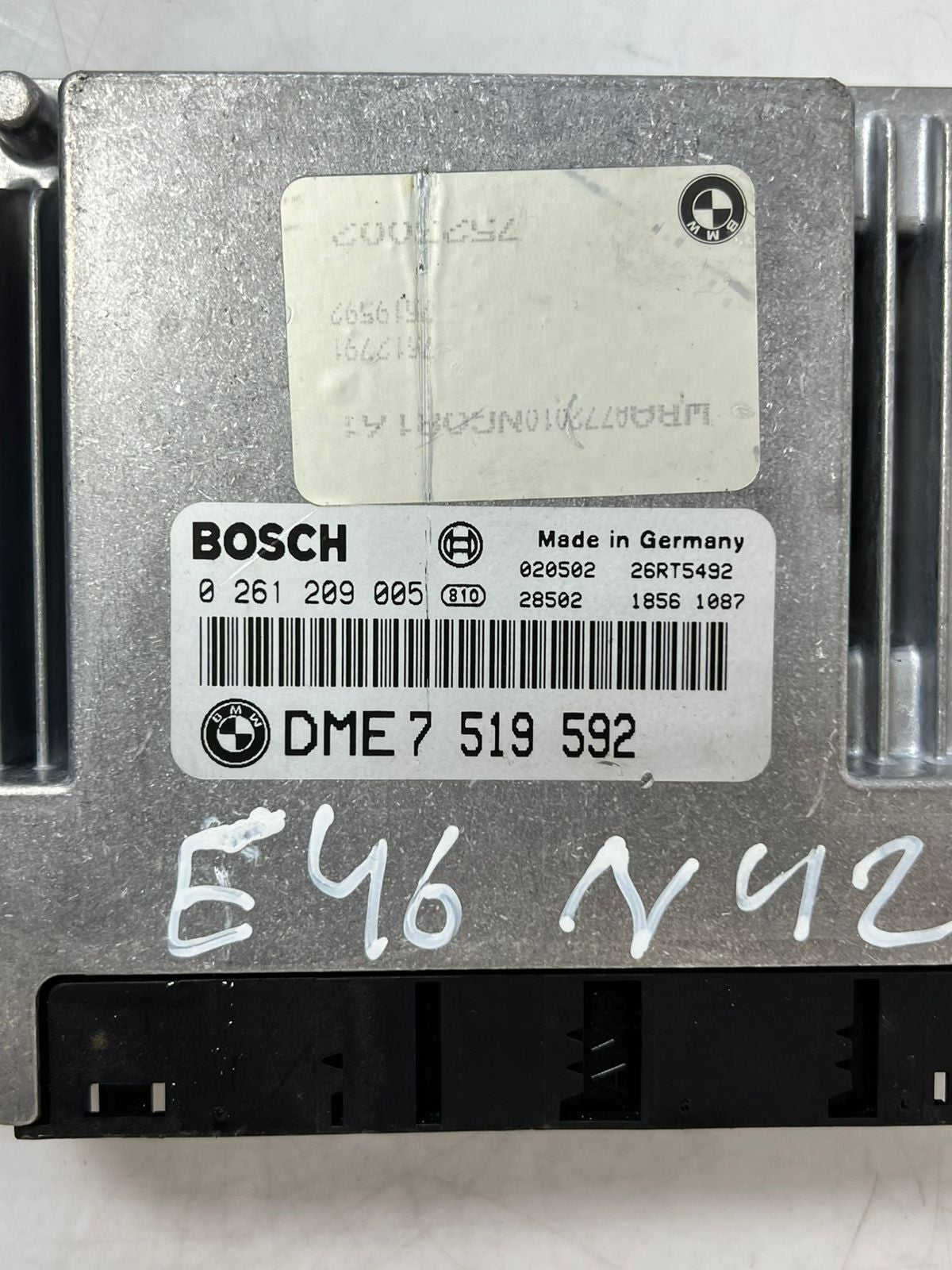 BMW 3 series E46 set basic control unit key control unit EWS 7523838 7522729