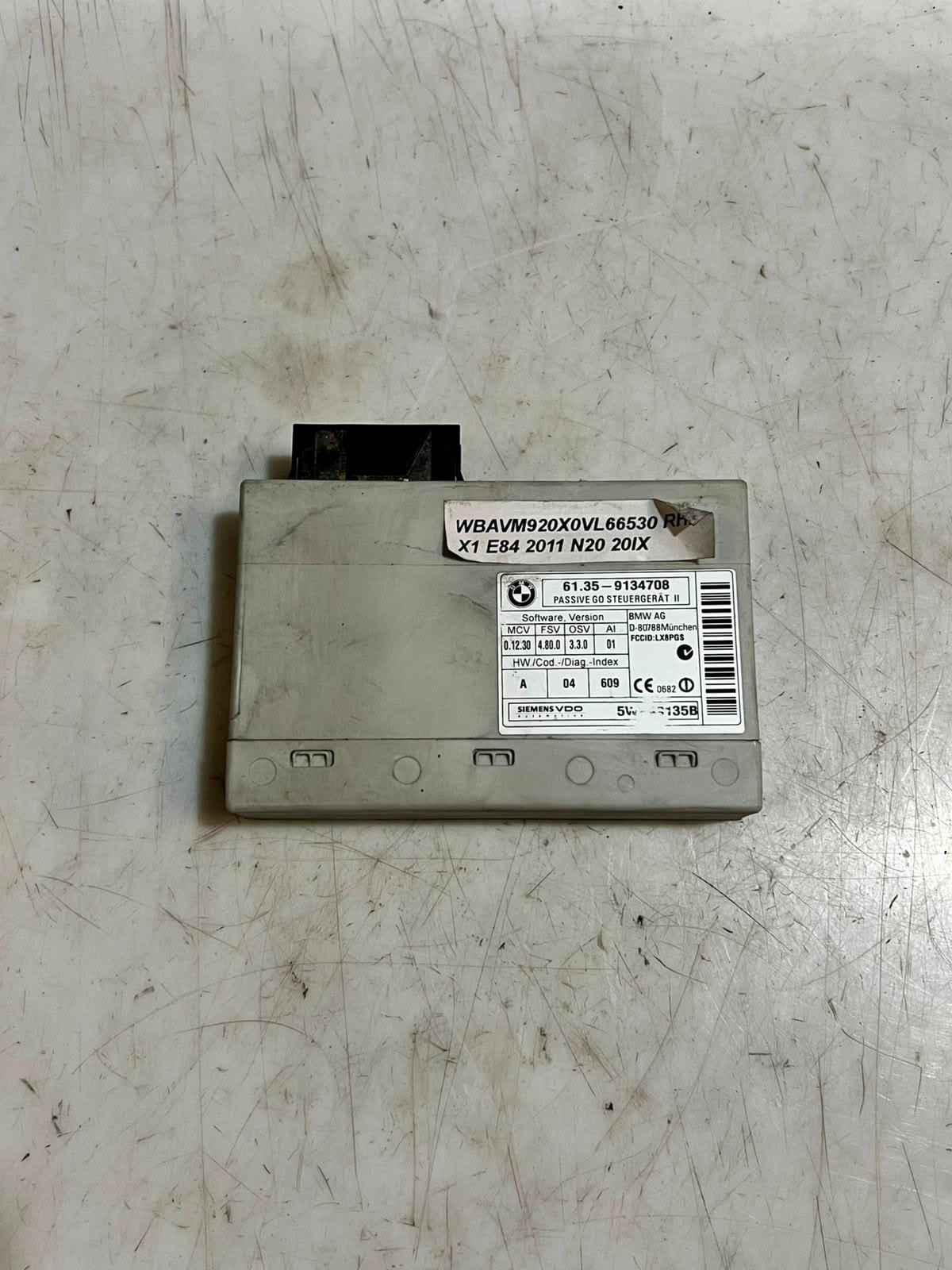 2007-2015 BMW E82 E84 E88 E90 E91 335i Passive Go Control Unit 6135 9134708