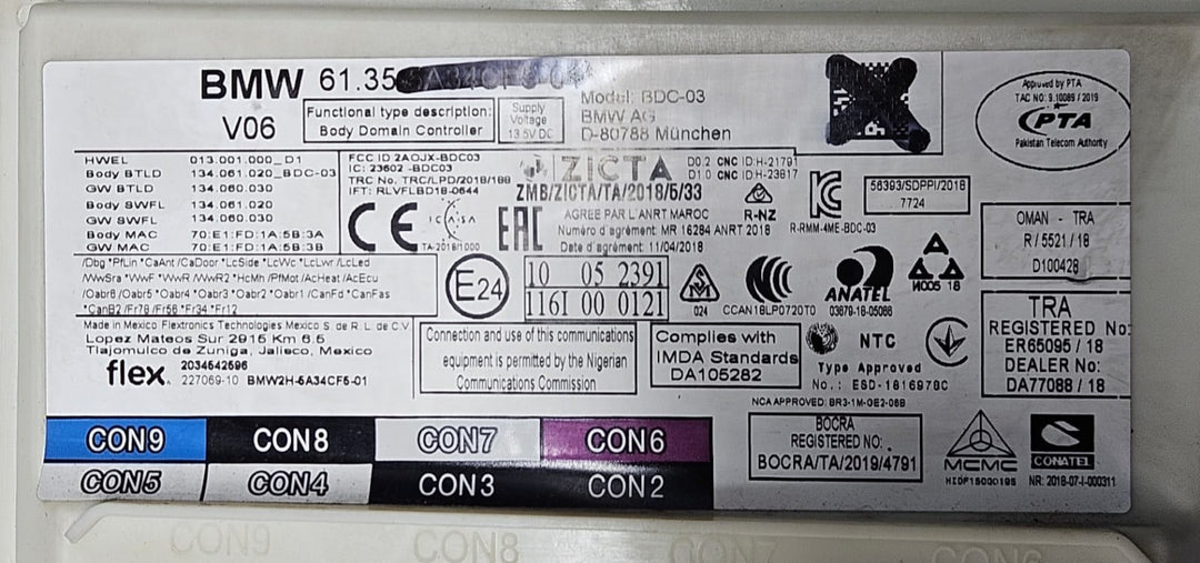  5A24334-2020-2022 BMW G20 320i B48C RHD Engine Control Unit DME Set OEM 
