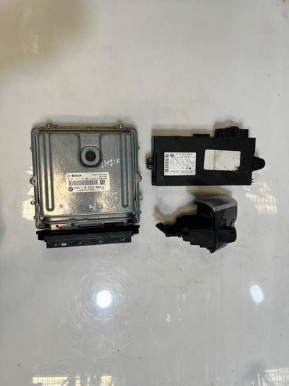 2011 BMW X5 E70 LCI Engine Control Unit ECU SET DDE+ CAS3+ 1KEY 8512407 OEM