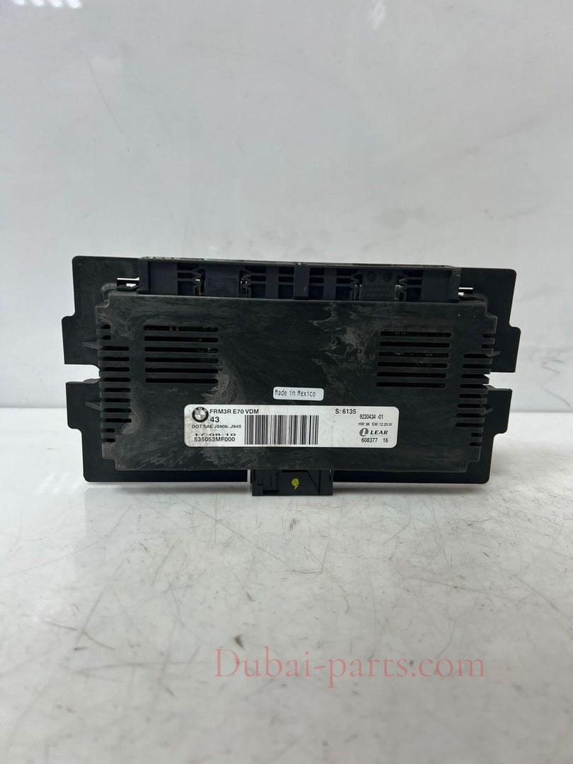 2009 BMW X5 E70 FRM3R J590B DOT SEA Footwell Module 9230434 OEM