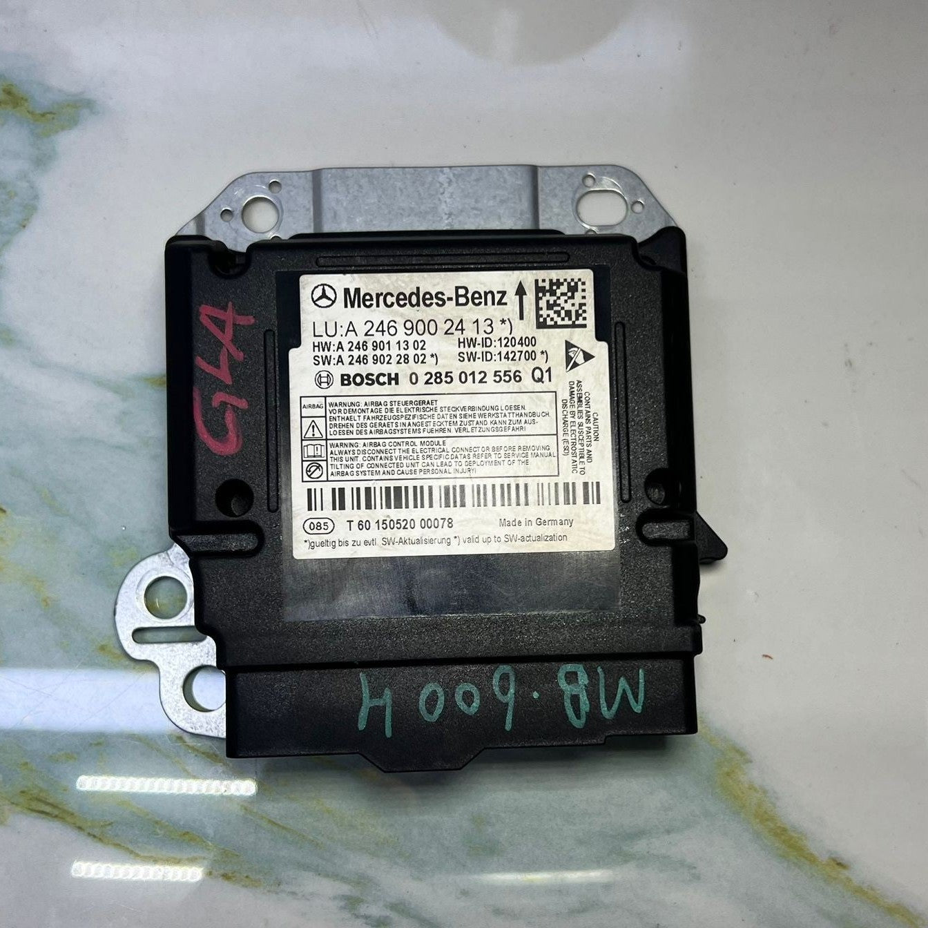 13-17 Mercedes W246 GLA SRS Safety Restraint Control Module A246 9002413 OEM