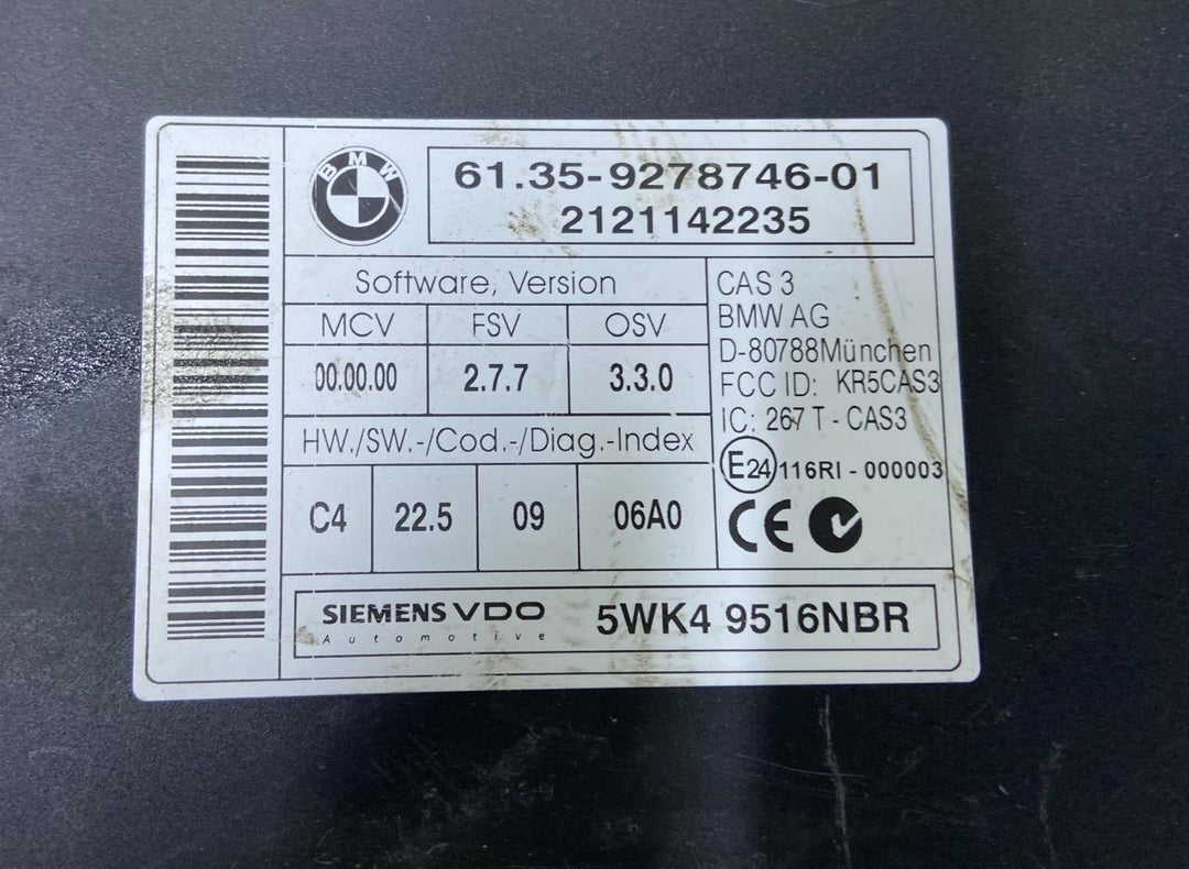 OEM BMW X1 E84 N20B ENGINE CONTROL UNIT DME ECU SET 7639375 BOSCH