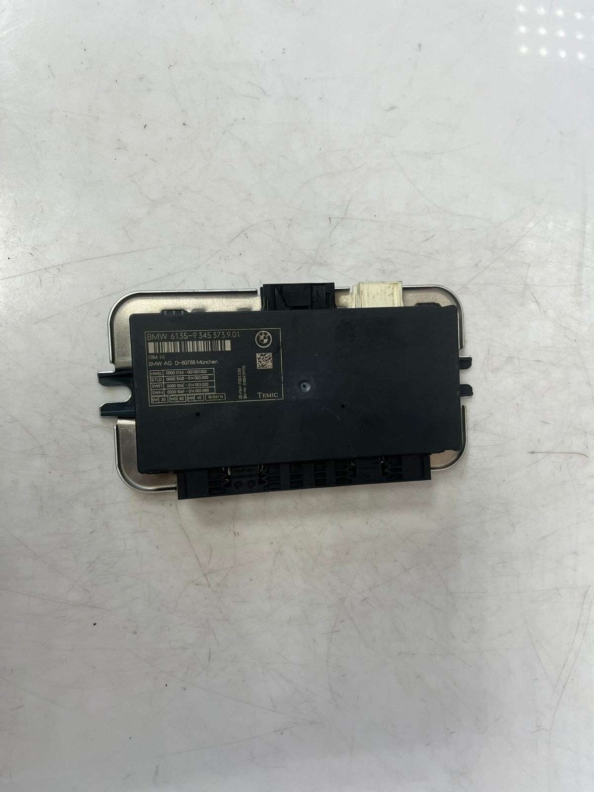 2011-16 BMW 528i 535i 550i 5' F10 F11 Footwell Light Control Module 9345373 OEM