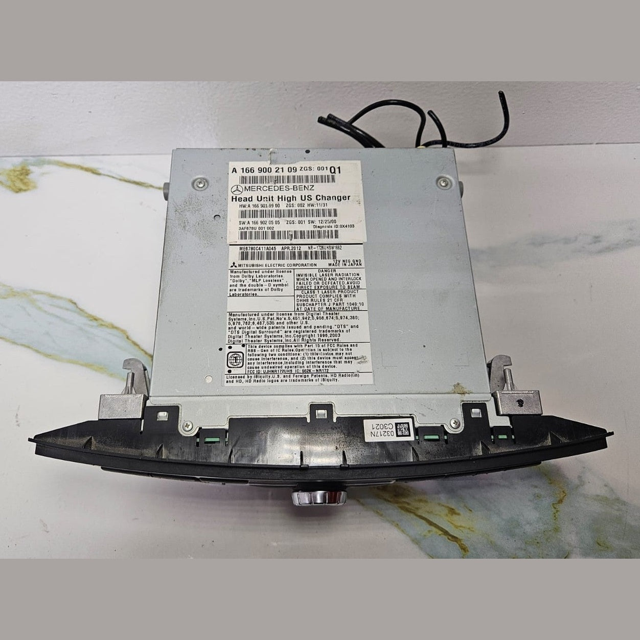 13-16 Mercedes-Benz W166 ML GLE Radio Audio Head Unit CD Player A166 9002109 OEM