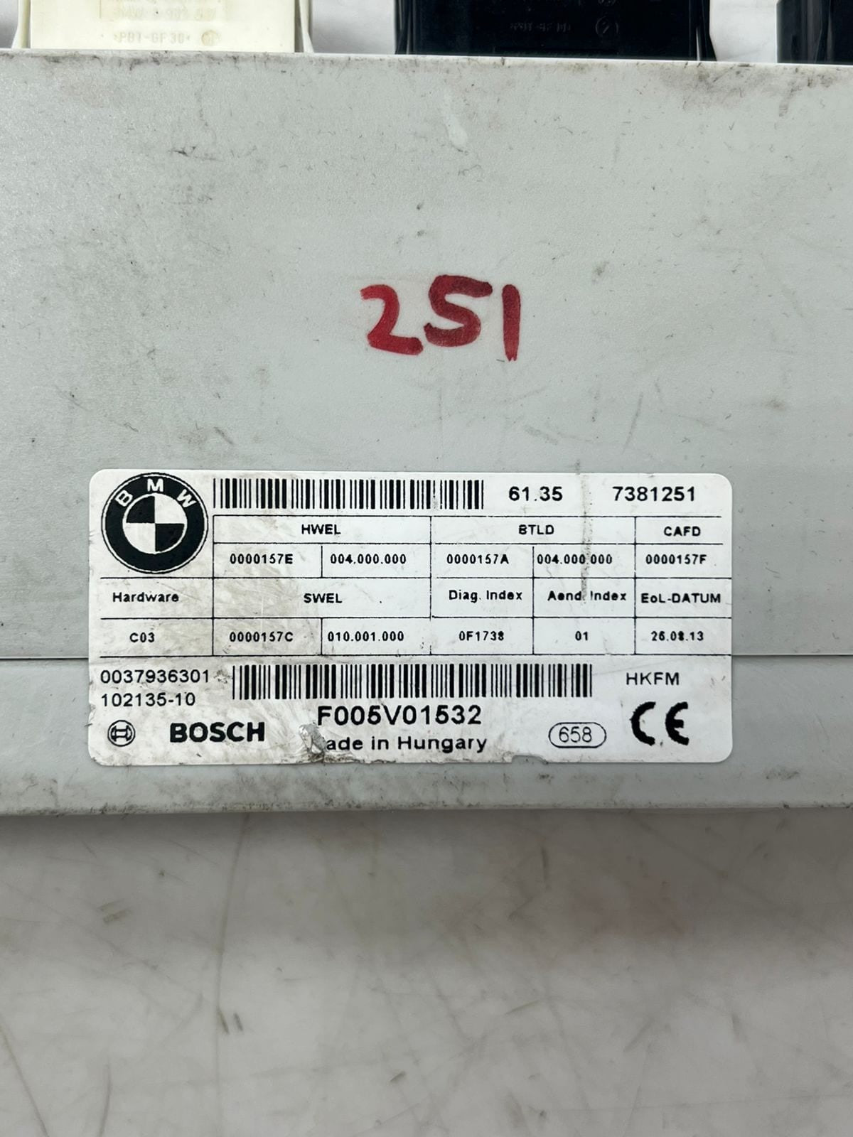 BMW  3 Series GT F34 Tailgate Control Unit MODULE 7381251 OEM