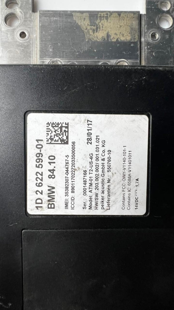 2018 BMW M240i Telematics Control Module 2622599  F22, F25, F32, F34, F80, F82 M