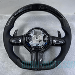 Load image into Gallery viewer, Carbon Fiber Steering Wheel FOR BMW F30 F32 Series MSport With Paddle Shifts LED