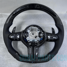 Carbon Fiber Steering Wheel FOR BMW F30 F32 Series MSport With Paddle Shifts LED