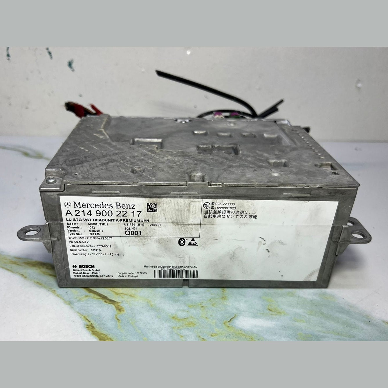 Mercedes-Benz W206 C-Class Head Unit Control A 2149002217