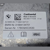 BMW 5-SERIES G30 2017 SRS BAGS CONTROL MODULE 6841347 OEM