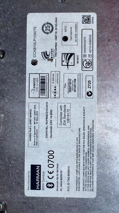 BMW Bluetooth Control Module 9257150 F10, F11, F20, F21, F30, F31, F32, F34, F36