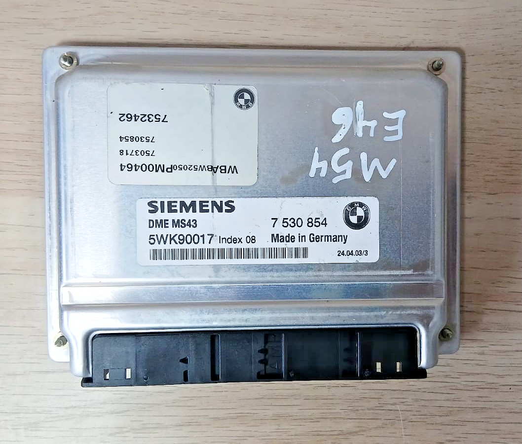 BMW M54 E46 E39 E53 X5 Engine CONTROL MODULE ECU / DME with Key 7530854 OEM