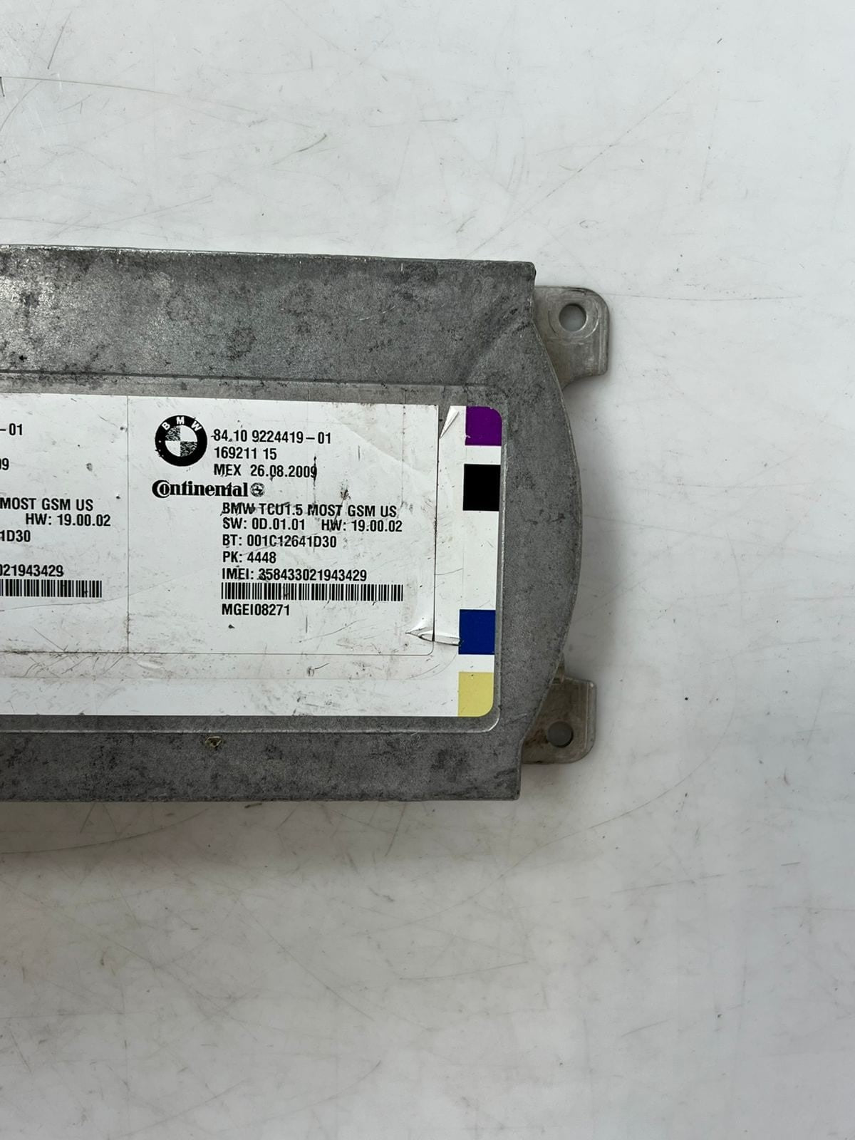2007-2013 BMW E90 E92 3' 328i Bluetooth Telematics Control Module 9224419 OEM