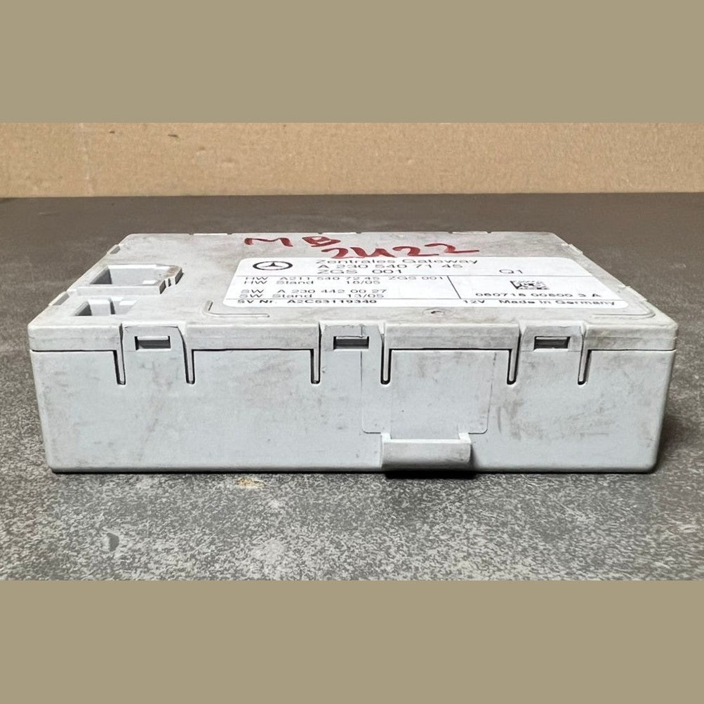 2001-2007 Mercedes-Benz W230 SL Central Gateway Control Module A230 5407145 OEM