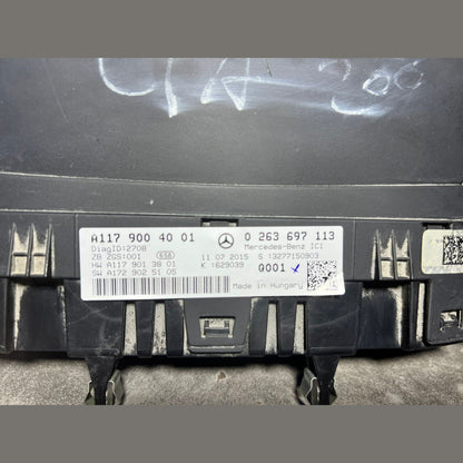 14-17 Mercedes-Benz W117 CLA Instrument Cluster Speedometer A117 9004001 OEM