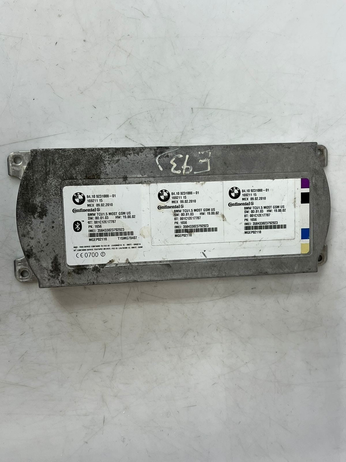 2011-2013 BMW 328i Telematics Bluetooth Communication Control Module 9231088 OEM