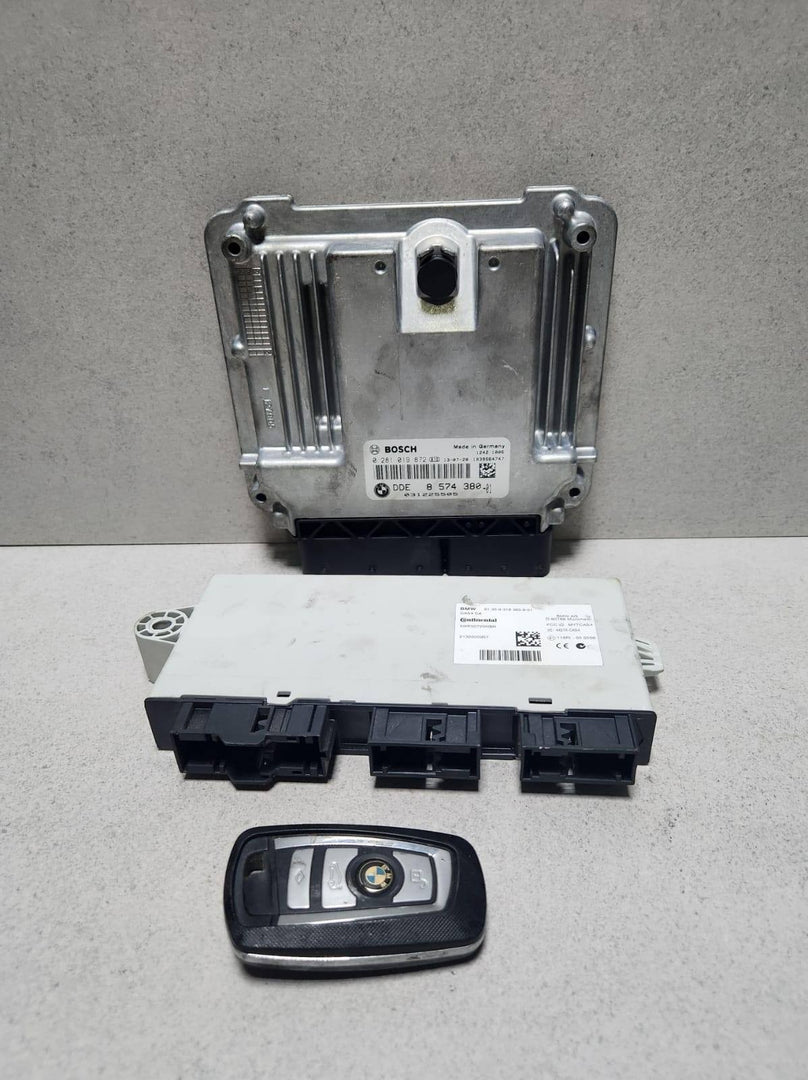 BMW Engine Control Unit DDE8574380 F10 F11 520D DIESEL X3 F25 ECU SET