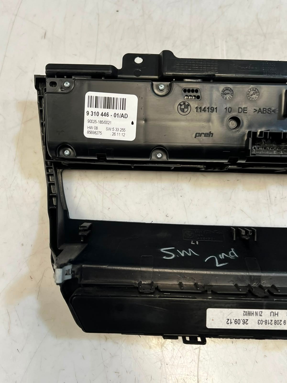 2007-2013 BMW X5 E70 X6 E71 HEATER A/C Climate Control Unit PANEL 9310446 OEM