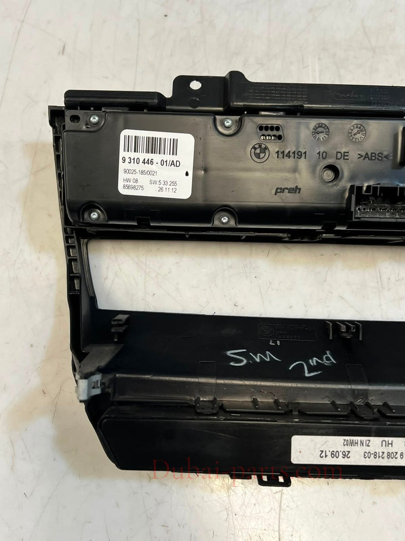 2007-2013 BMW X5 E70 X6 E71 HEATER A/C Climate Control Unit PANEL 9310446 OEM