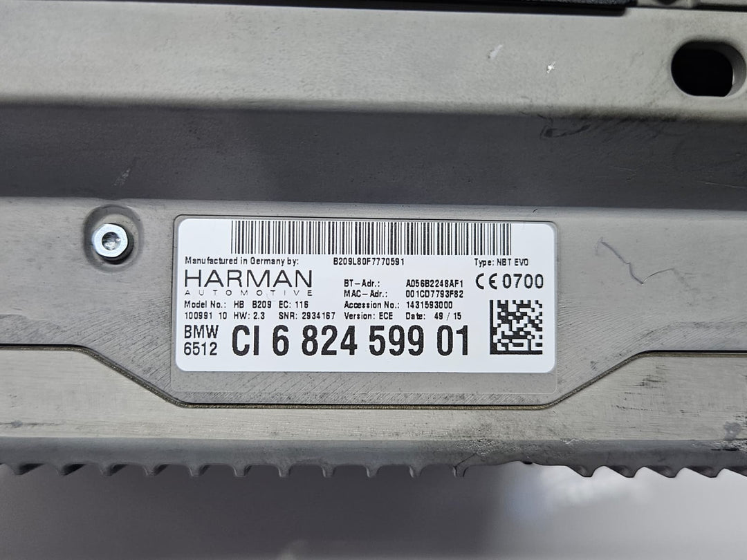 6824599-BMW 7 Series G11 G12 Navigation Audio Head Unit OEM