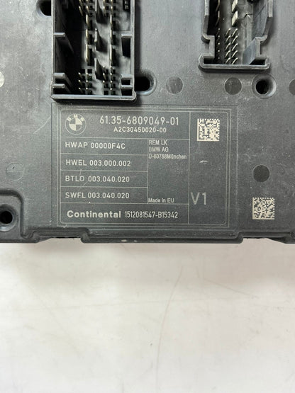 2012 BMW 3 F30 F35 F31 CENTRAL BODY CONTROL MODULE 6809049 680904901