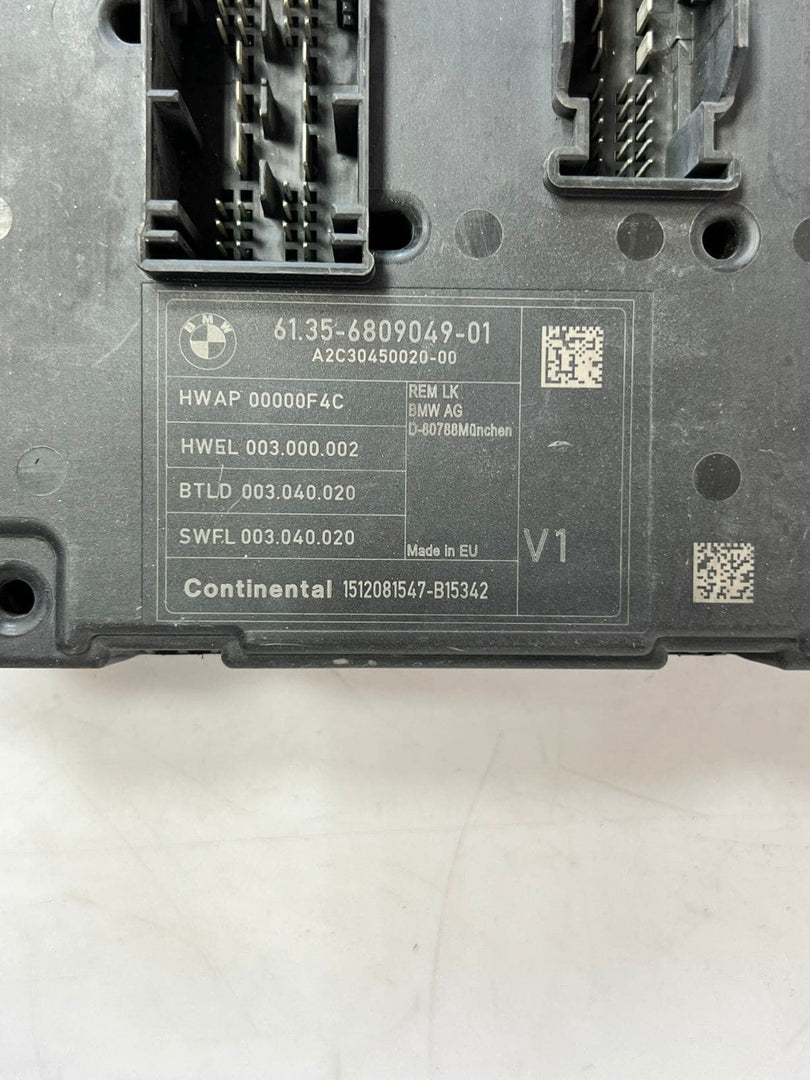 2012 BMW 3 F30 F35 F31 CENTRAL BODY CONTROL MODULE 6809049 680904901