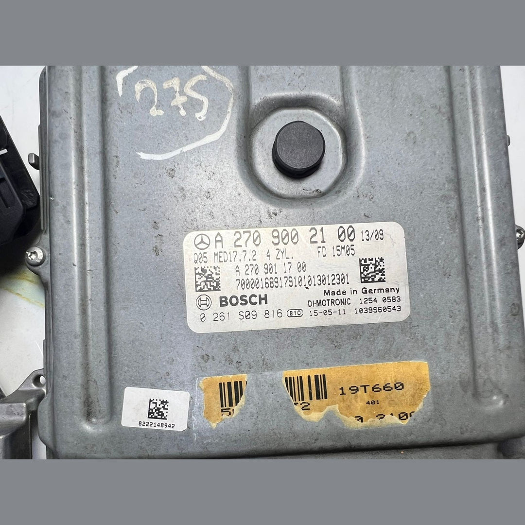 Mercedes CLA ECU Engine Control Module Ignition Key Switch Set A270 9002100 OEM