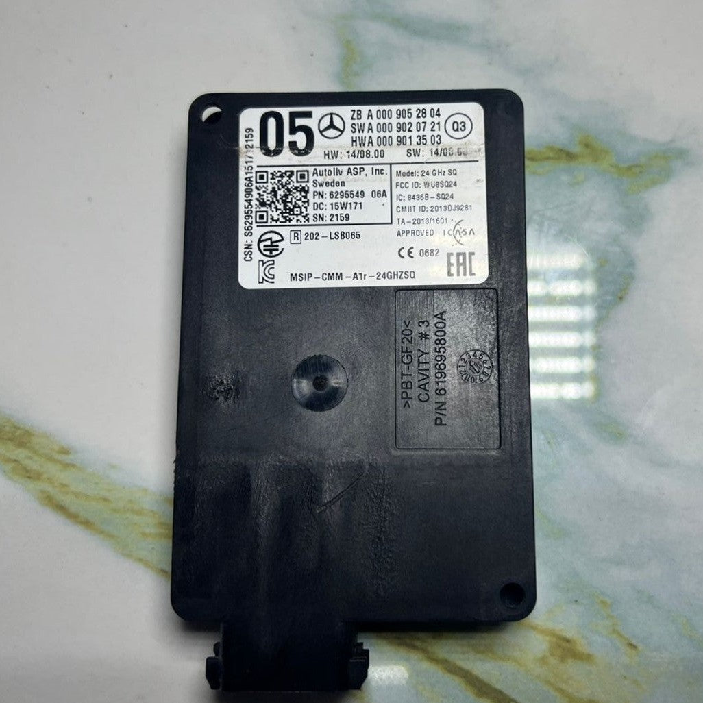 Mercedes W205 W222 Bumper Blind Spot Radar Distance Sensor Module A000 9052804
