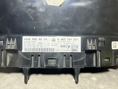 12-14 Mercedes-Benz W246 B-Class Instrument Cluster Speedometer A246 9009214 OEM