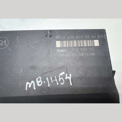 Mercedes Comfort Control Module A2098205926 CLK W209