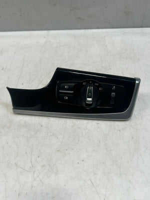BMW 5 Series F10 F11 Headlight Switch Panel Trim Driver Glossy 9166928 OEM