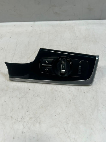 BMW 5 Series F10 F11 Headlight Switch Panel Trim Driver Glossy 9166928 OEM